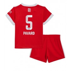 Bayern Munich Benjamin Pavard #5 Hemmaställ Barn 2022-23 Korta ärmar (+ Korta byxor)